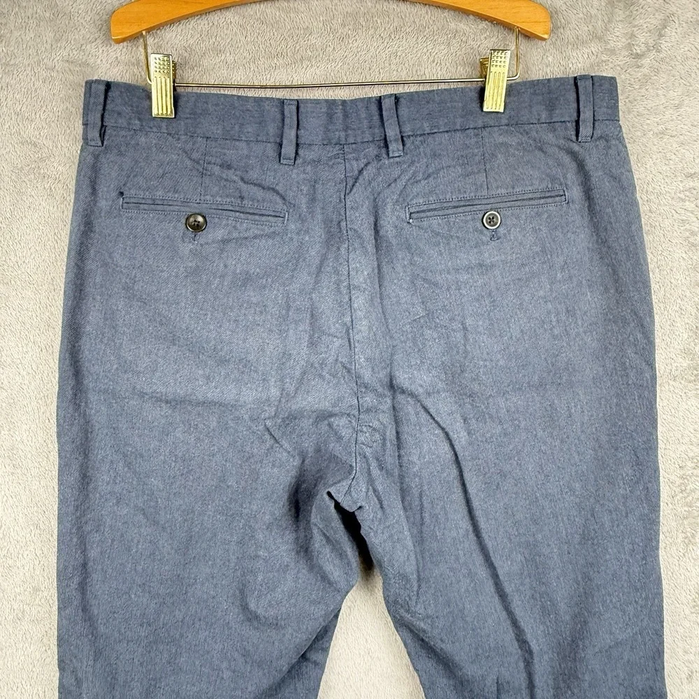 Banana Republic Pants Mens 34x30 Blue Cotton Straight Fit Lightweight Office
